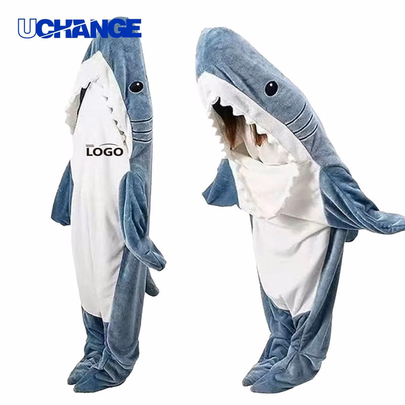 Shark Hoodie Blanket Nightgown