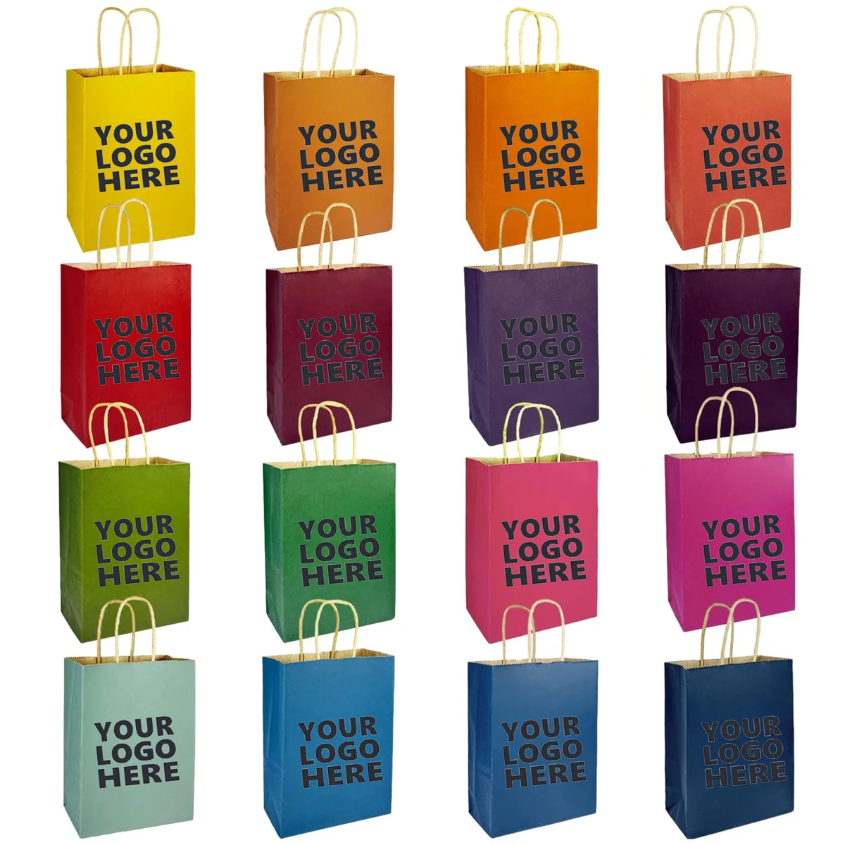 Colorful Kraft Paper Handbag Gift Bag Customization 1