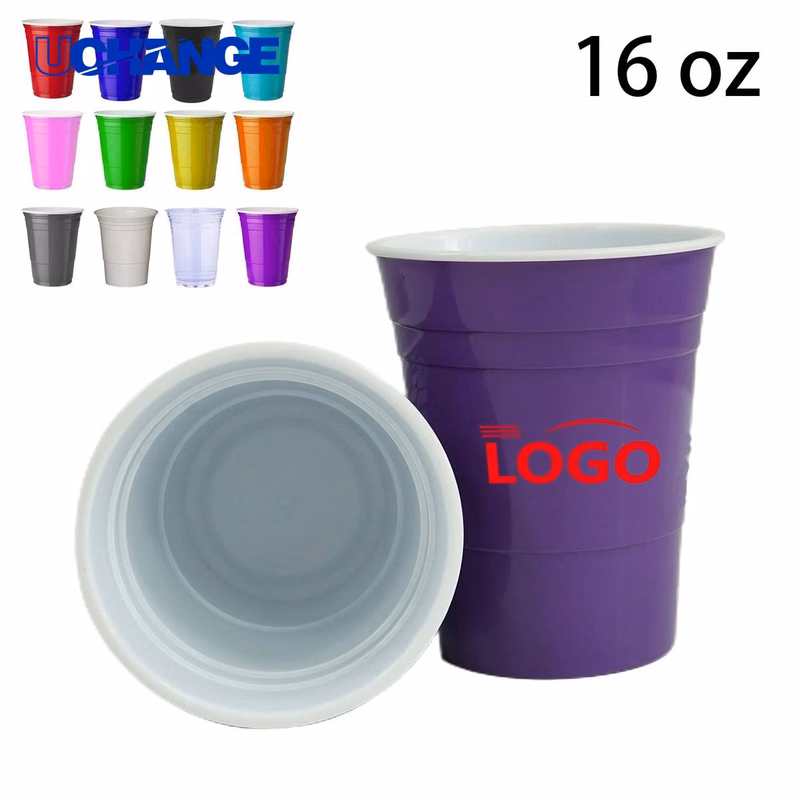 16oz Unbreakable Plastic Party Cup Tumbler
