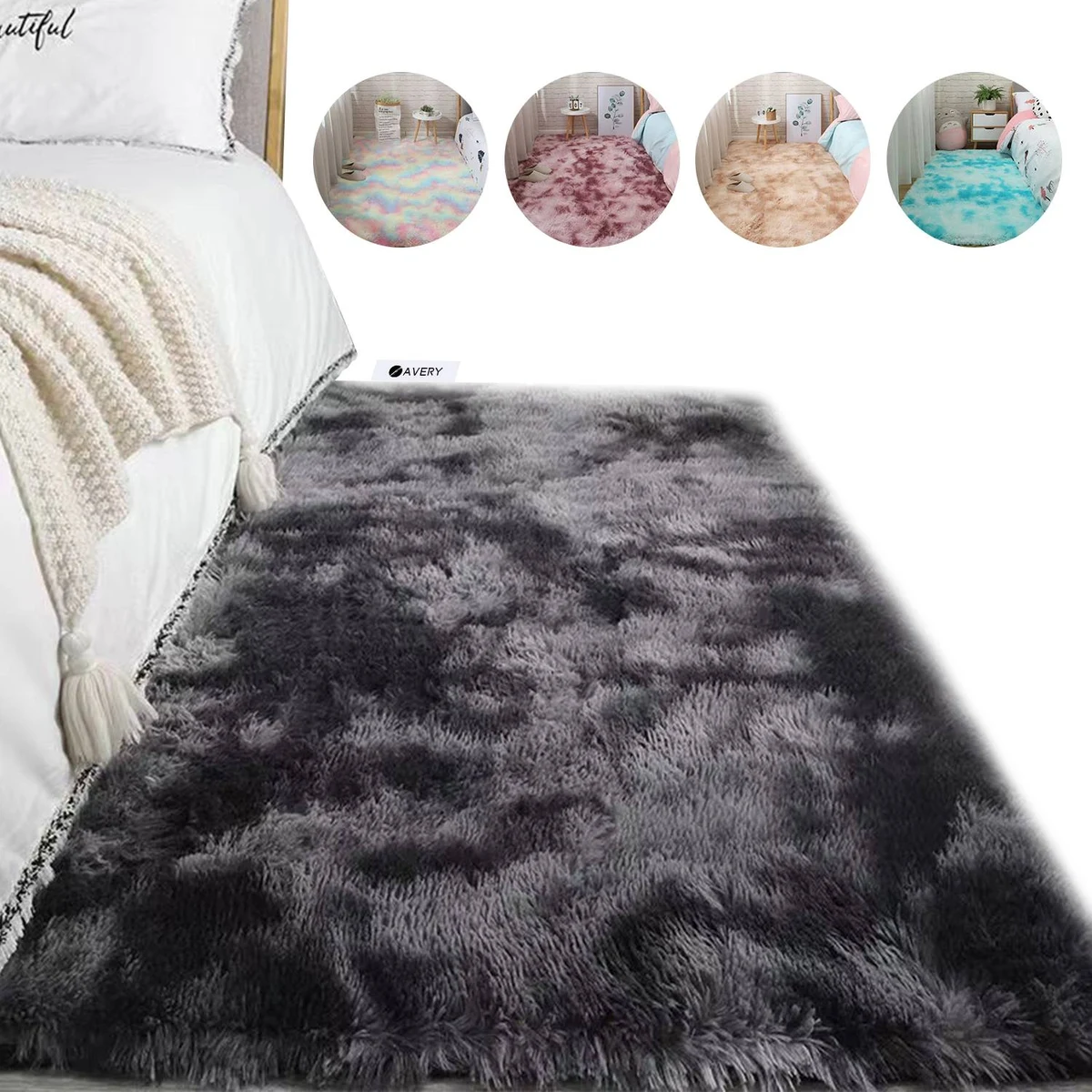 Luxurious Soft Plush Shag Area Rug 1