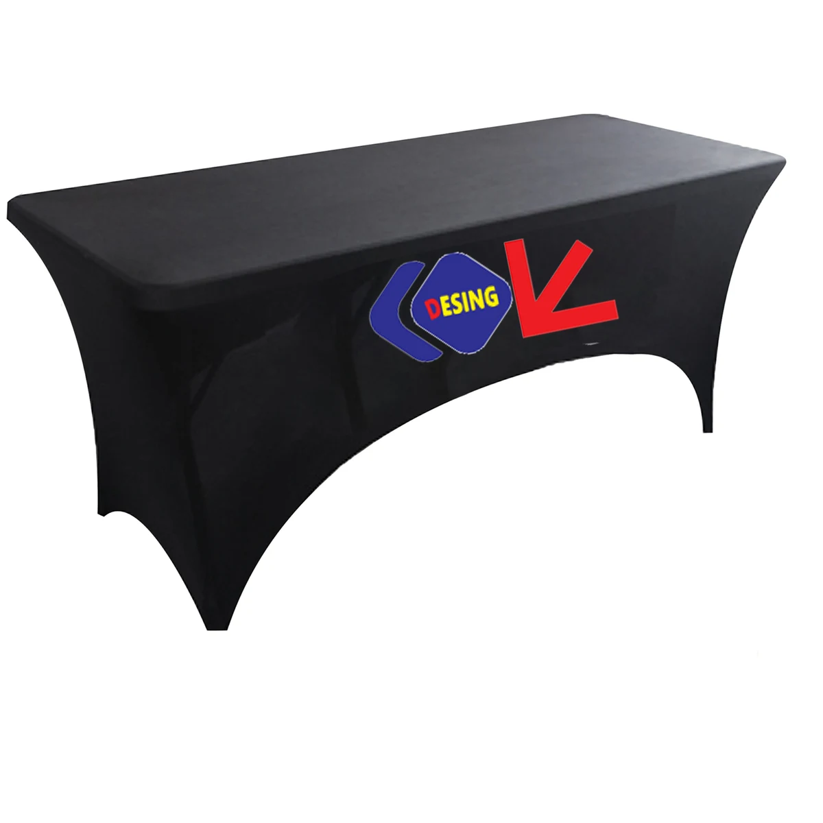 6' Full Color Dye Sublimation Stretch Table Cover 1