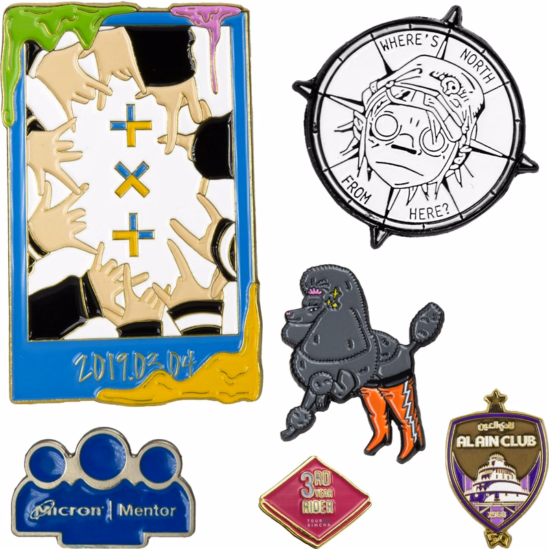 1.5" Soft Enamel Custom Shaped Lapel Pins