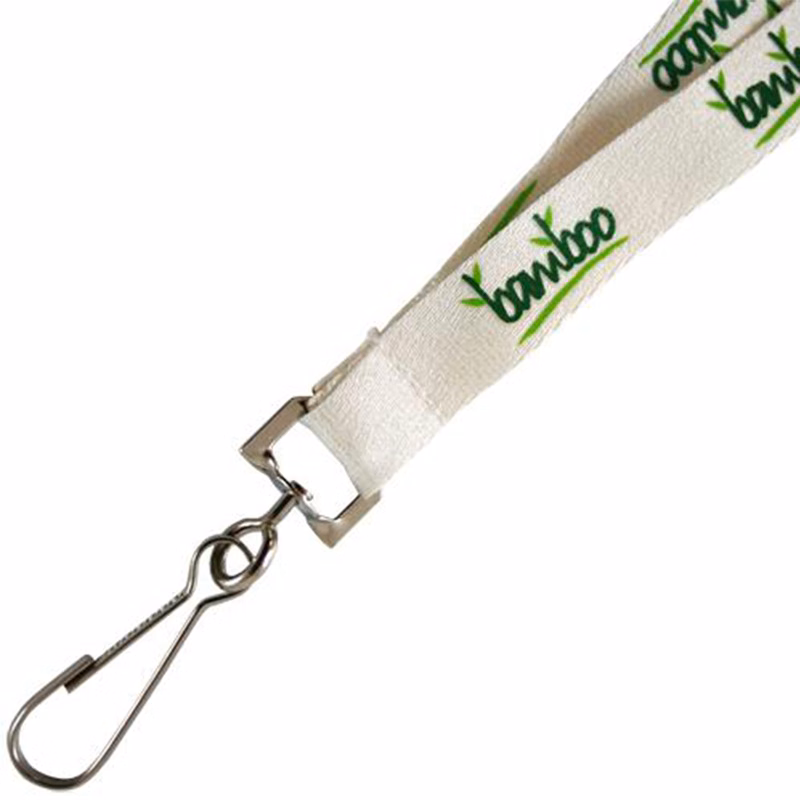 Silkscreened Bamboo Fiber Lanyard