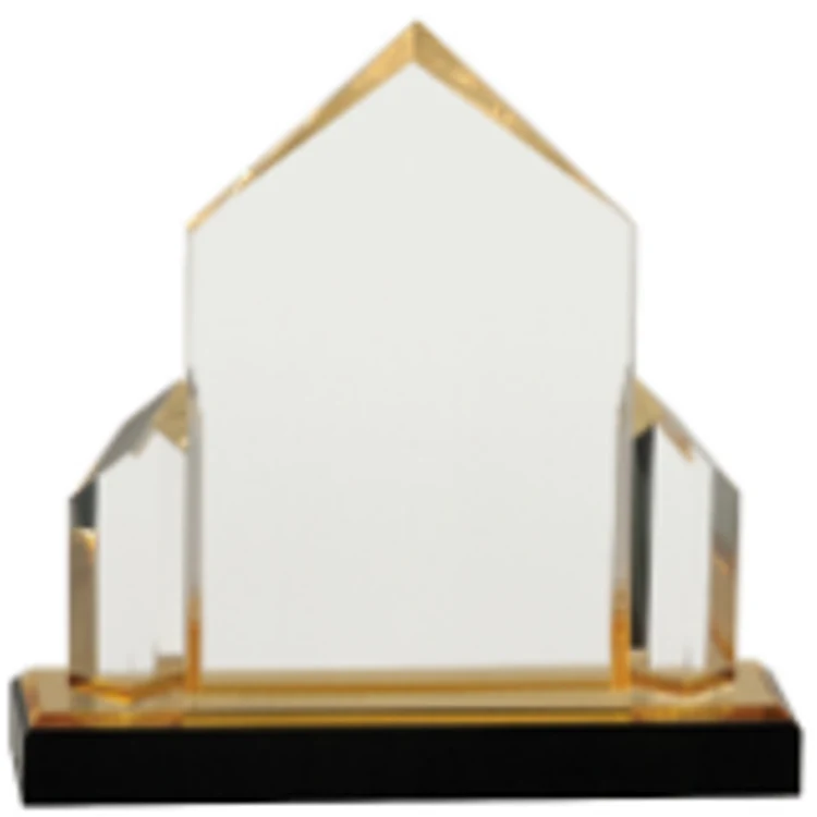 7" x 7" Gold Jewel Post Impress Award 1