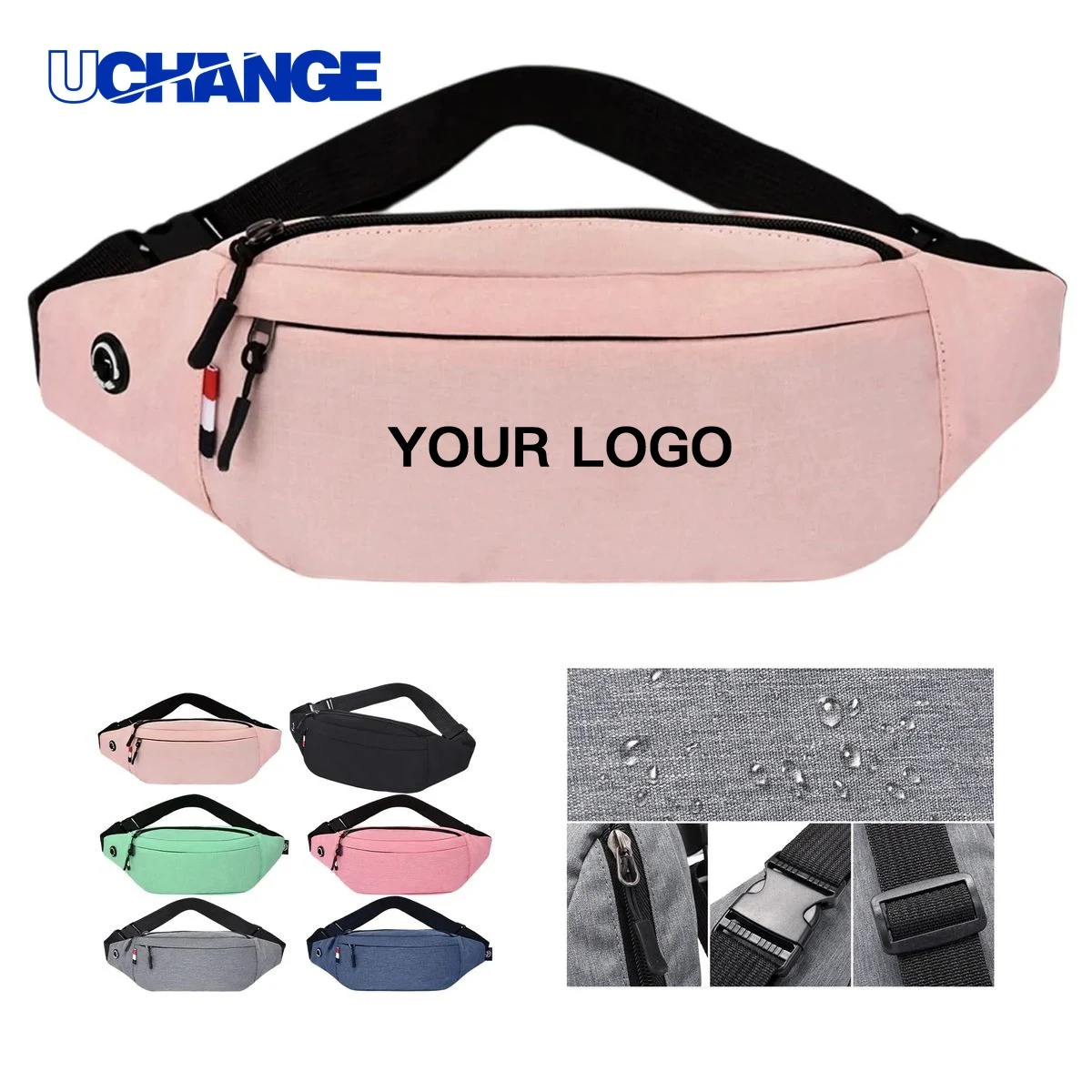 Fanny Pack Organizer with Zipper Pockets 1