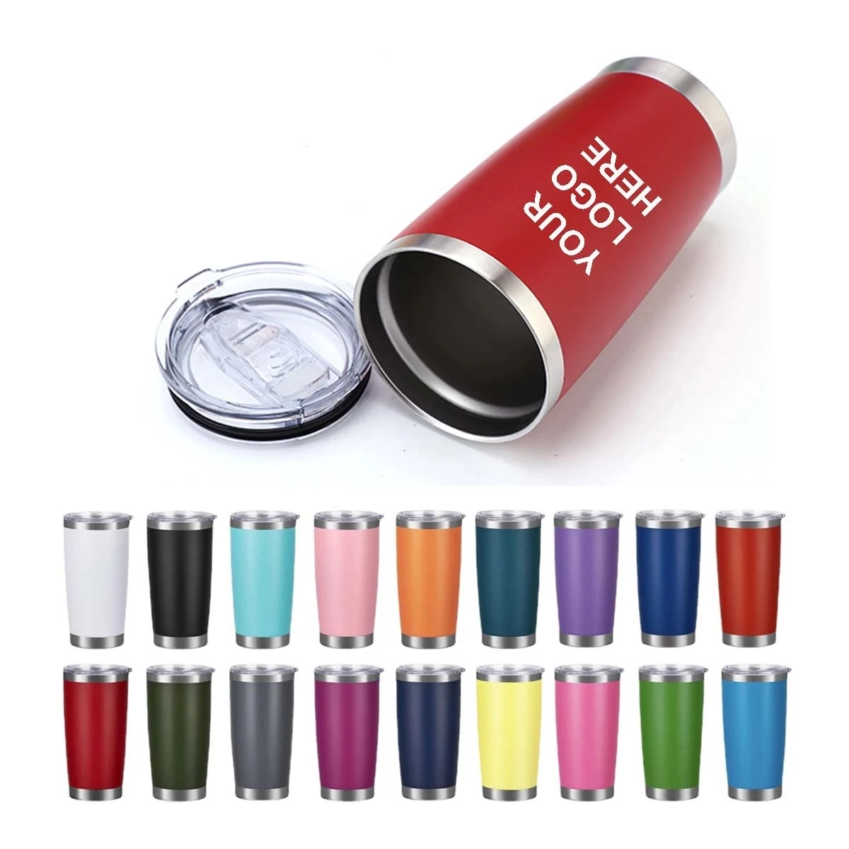 20 Oz. Stainless Steel Travel Mug With Lid 1