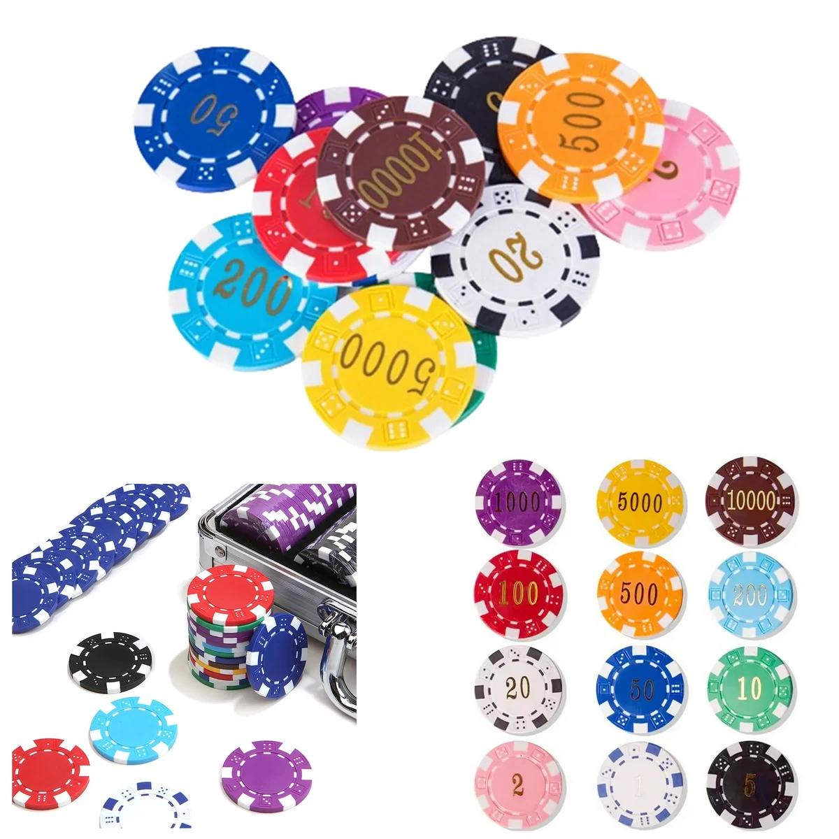 UV Printing Custom Poker Chips MOQ100 1