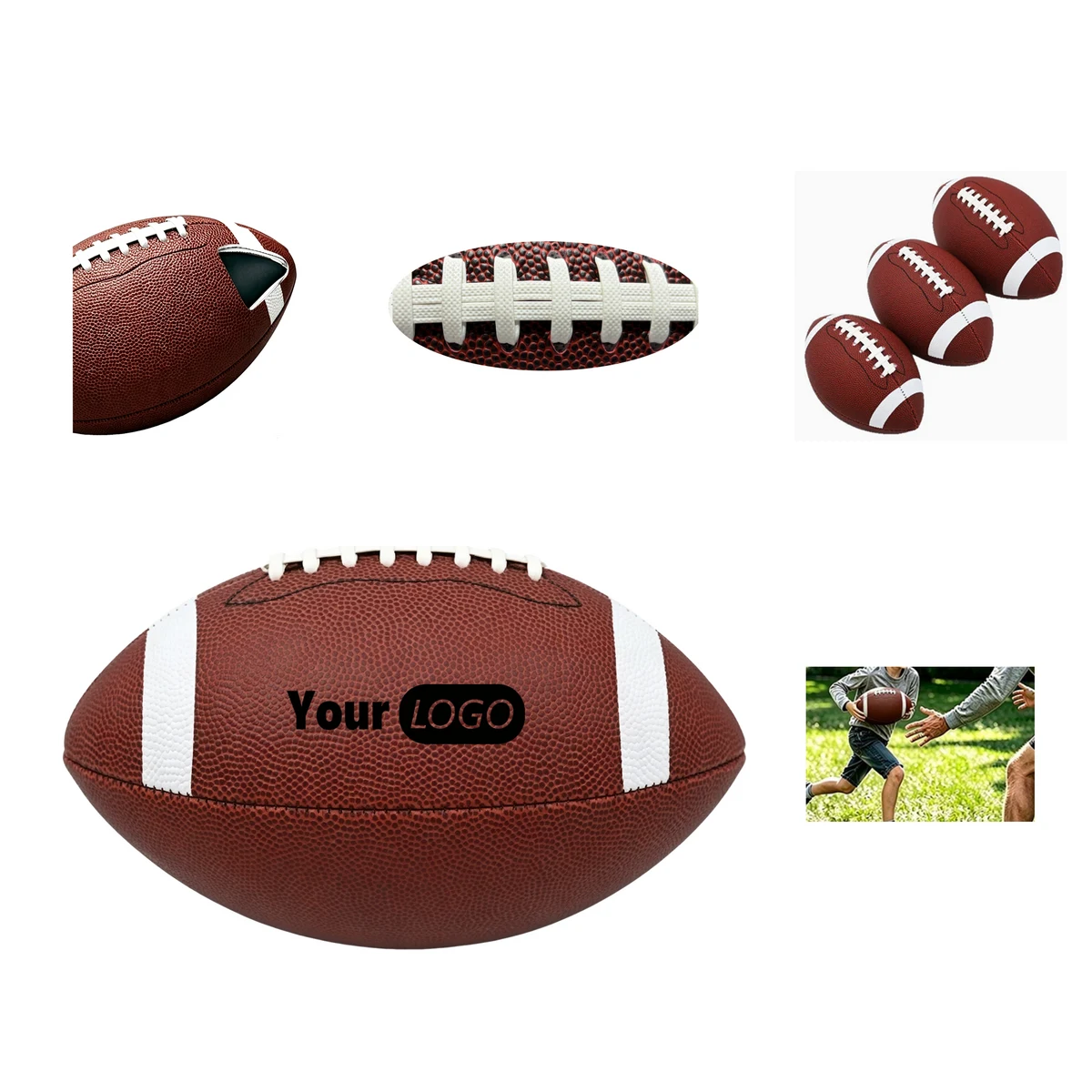 11.4 Inch PVC American Football Size 9 1
