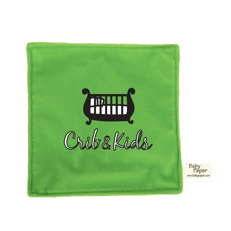 6" Green Baby paper with full color imprint
