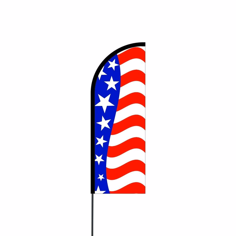Alt America Flag Kit 11' Feet Feather Flag Sign Outdoor Banner