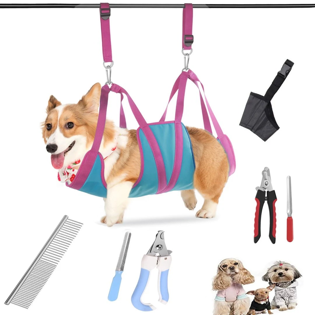 Pet Grooming Hammock Harness 1