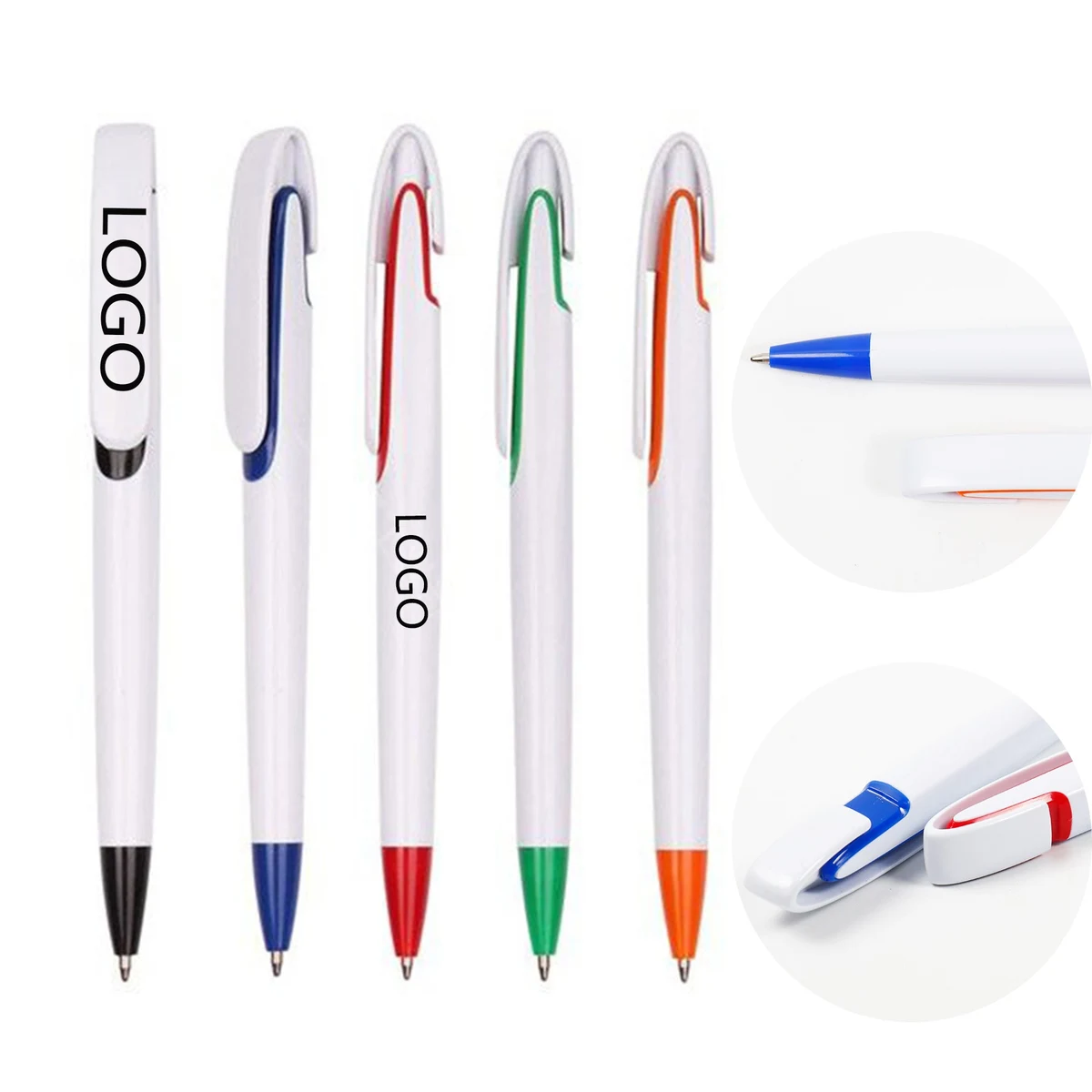 0.5Mm Black Ink Working Pen With Super Clip Ballpoint Pen 1