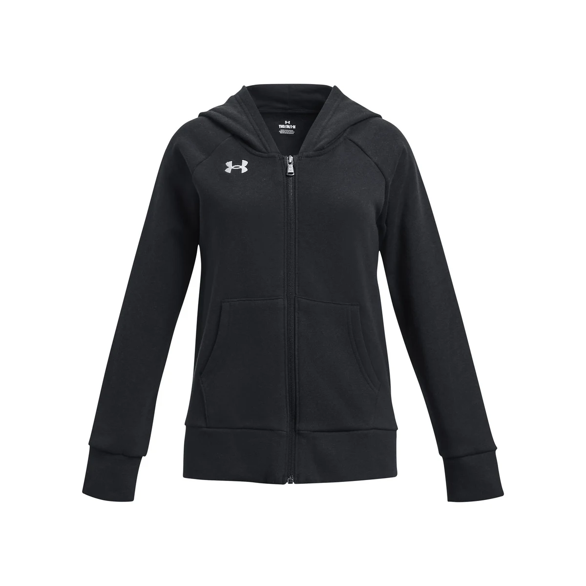 UA Rival Fleece Girls' Full-Zip Hoodie 1