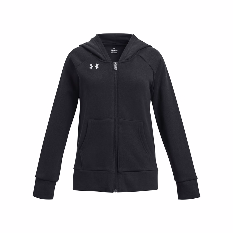 UA Rival Fleece Girls' Full-Zip Hoodie