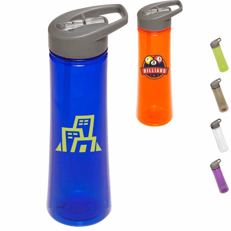22 oz Sports Bottle w/ Flip top spout Printed Water Bottle
