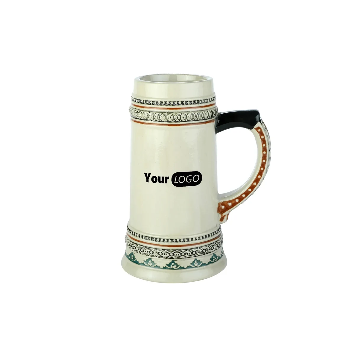 15 oz Vintage German Ceramic Beer Mug 1