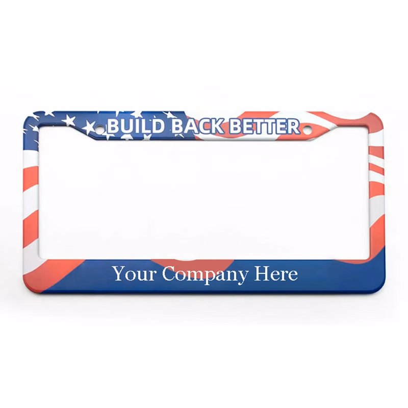 Full Color ABS Plastic License Plate Frame