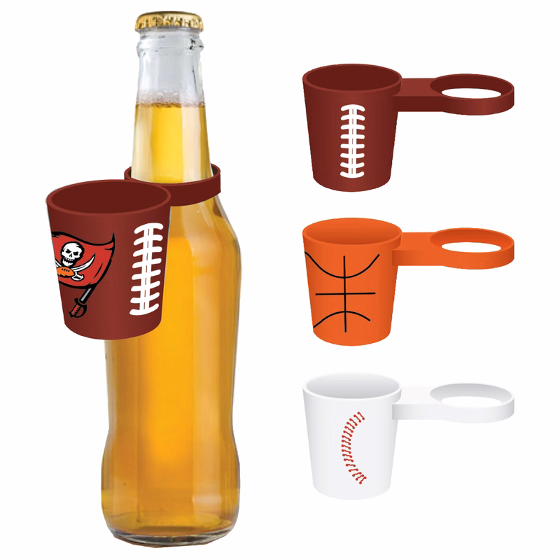2oz Sport Themed Bottle Neck Sidecar Shot