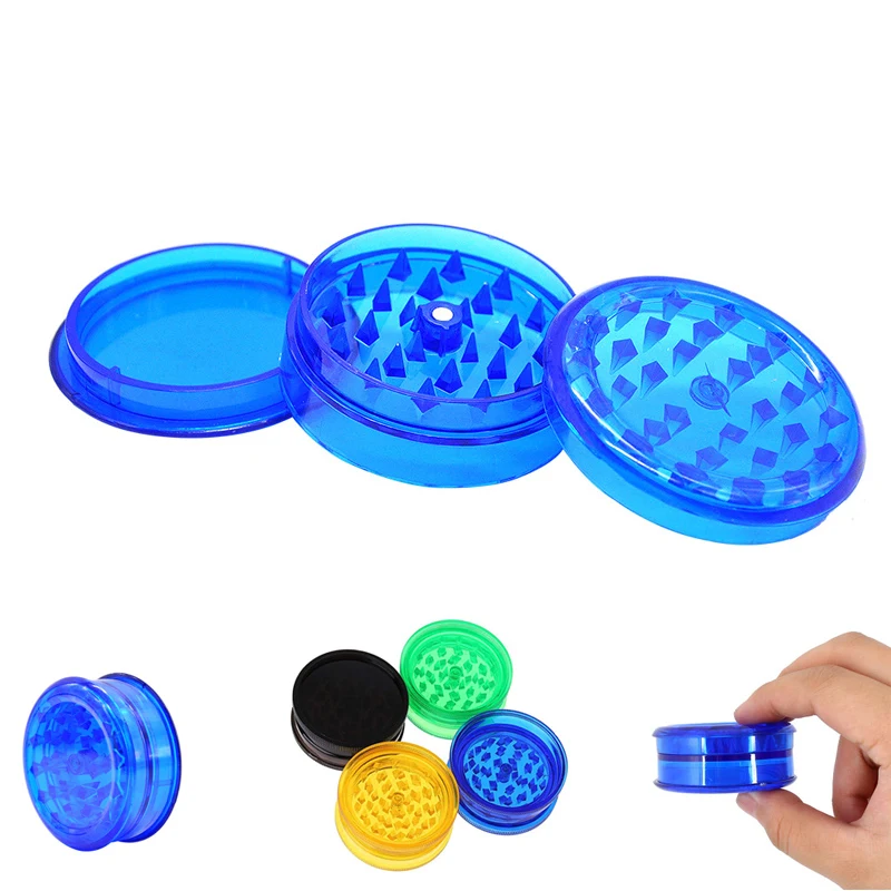 3-Piece 2.4" Plastic Herb Grinder 1