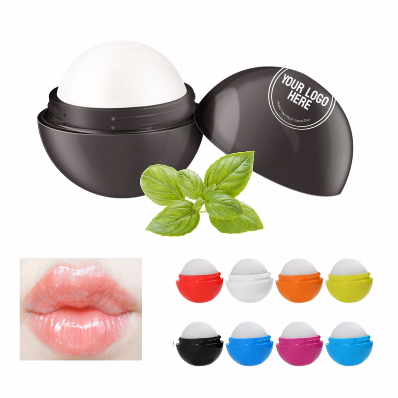 Round Vanilla flavor Lip Balm Ball