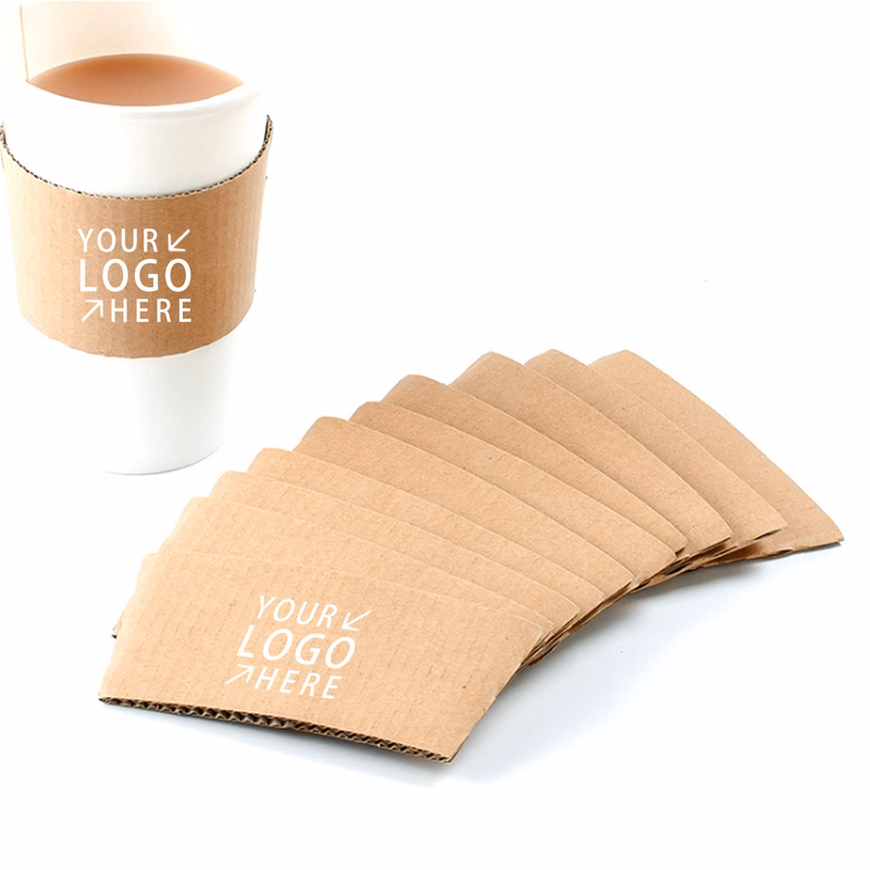 Kraft Paper Beverage Holder Cup Sleeves