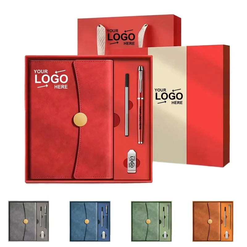 Leather Notebook Pen Set For Business Gifts 1