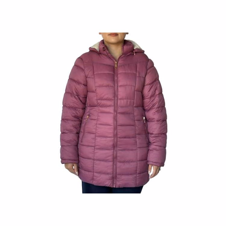 Women's Three-Quarter Quilted Jackets Mauve S-XL