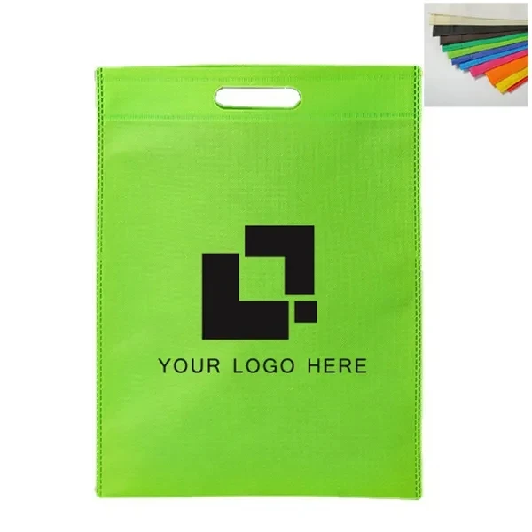 Custom Die Cut Handle Non-Woven Tote Bag - 16w x 20h 1