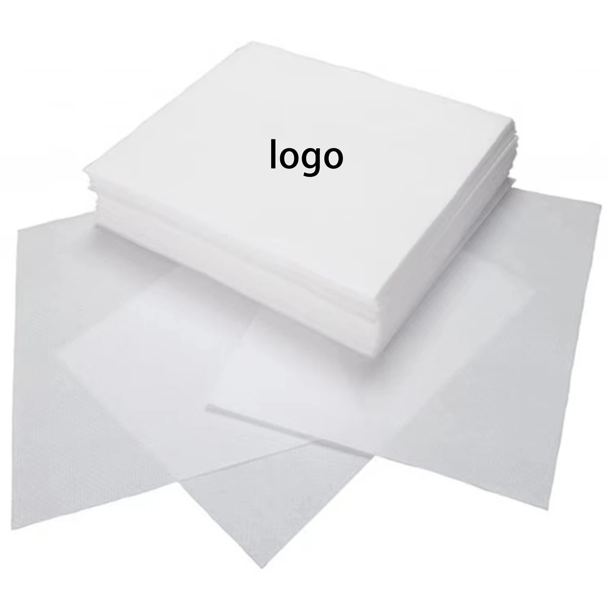 Digital 3 Ply White Beverage Napkin 1