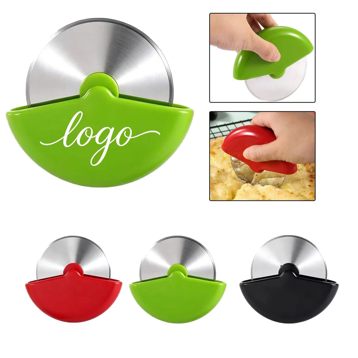 Custom Portable Roller Pizza Cutter 1