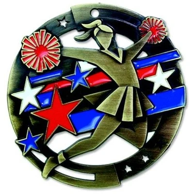 Cheer M3XL Die Cast Medal - 2-3/4" 1