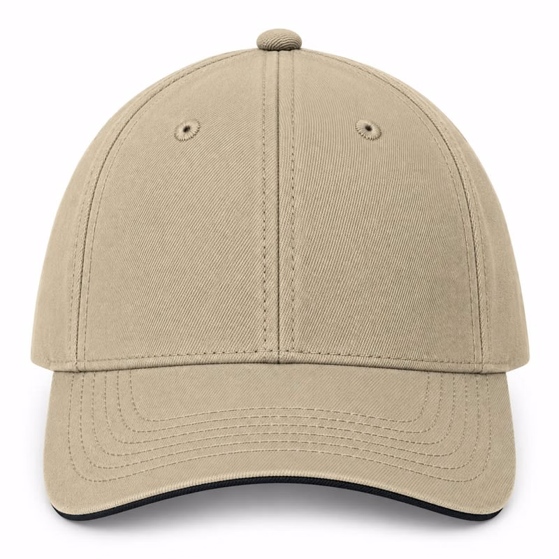 Port Authority Sandwich Bill Cap With Striped Closure.