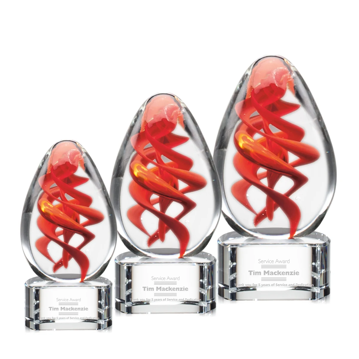 Helix Award on Paragon Base - Clear 1