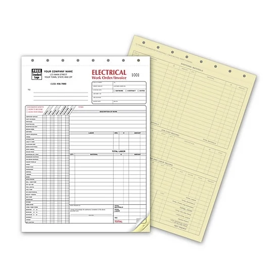 Electrical Work Orders, Invoices 1