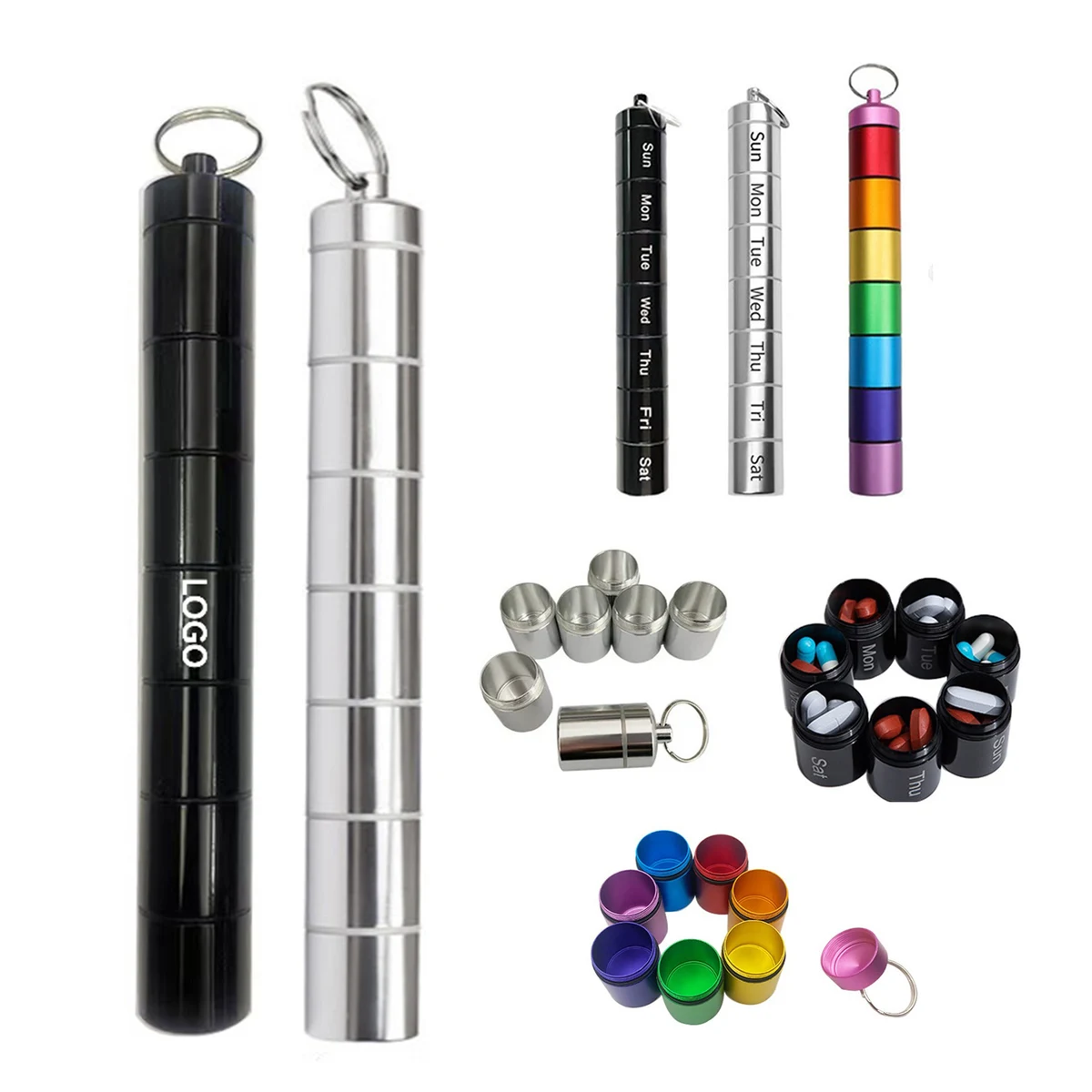 Metal One-Week Medicine Box 1