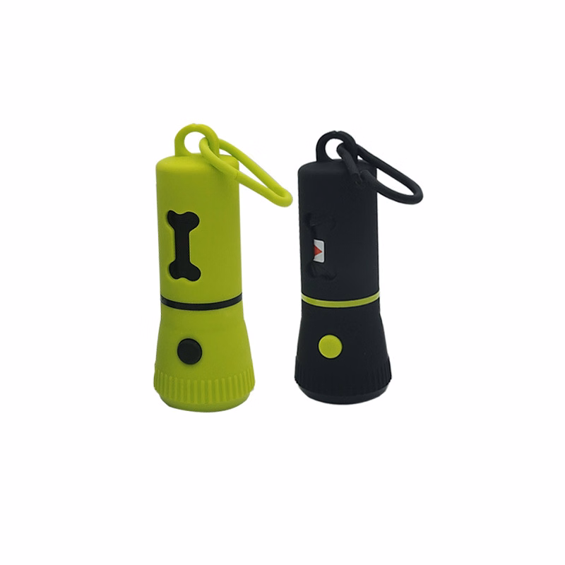 Waste Bags Dispenser with LED Flashlight
