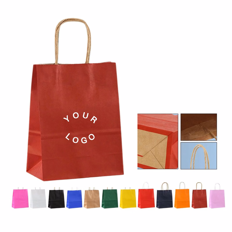 Kraft Paper Tote Bag for Carrying Two Cups