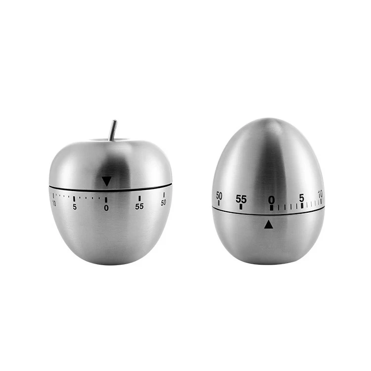 Stainless Steel Apple / Egg Shape Timer 1