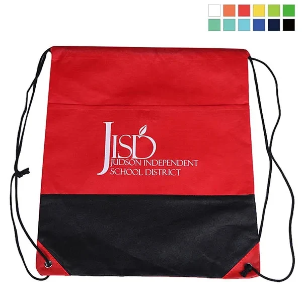 Non-Woven Two-Tone Drawstring Sports Pack 1