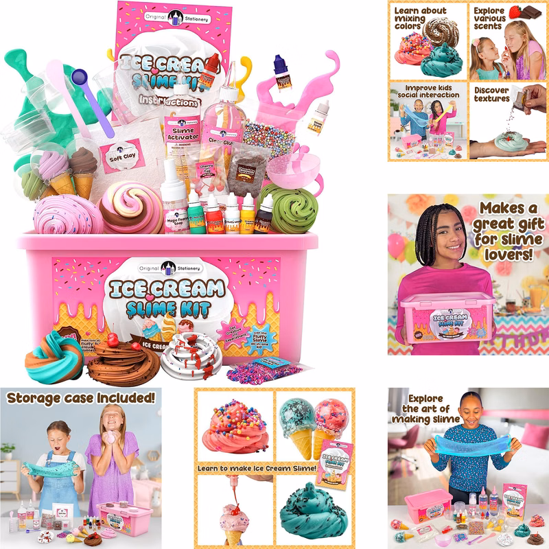 Original Stationery Ice Cream Slime Kit for Girls