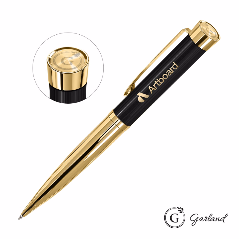 Garland® Executive Emblem Monogram Twist Pen - Gold