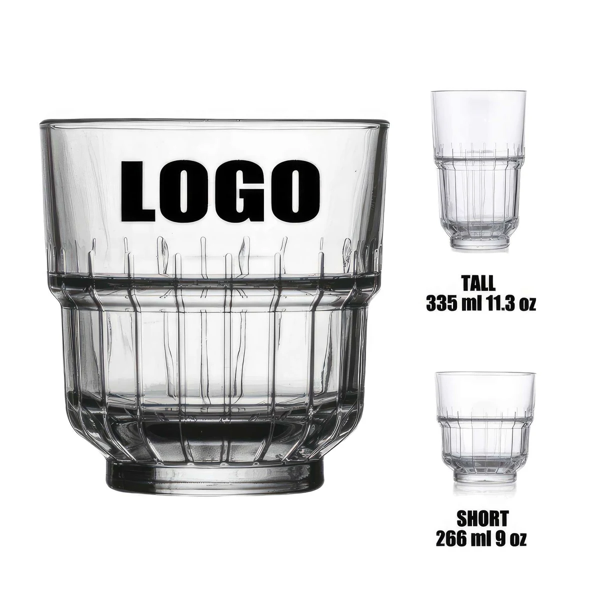 9/11.3 oz Glass Coffee Wine Cocktail Gift Cup: Tall 1