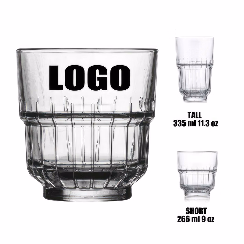 9/11.3 oz Glass Coffee Wine Cocktail Gift Cup: Tall