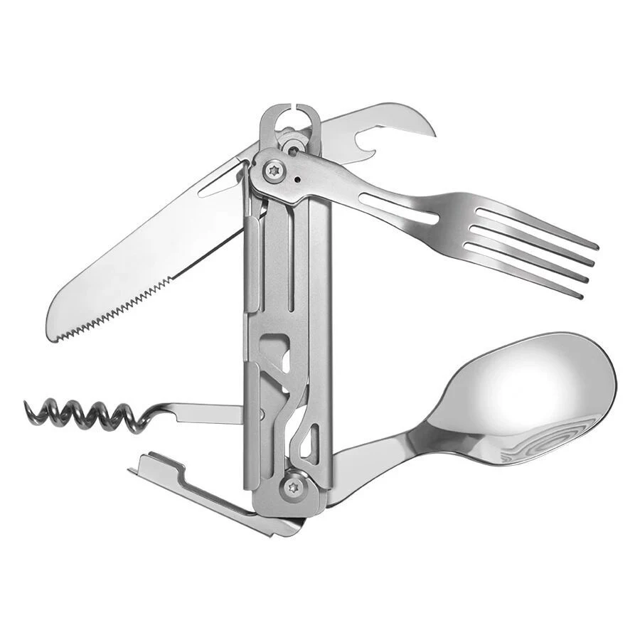 5 in 1 Detachable Camping Utensils Cutlery 1