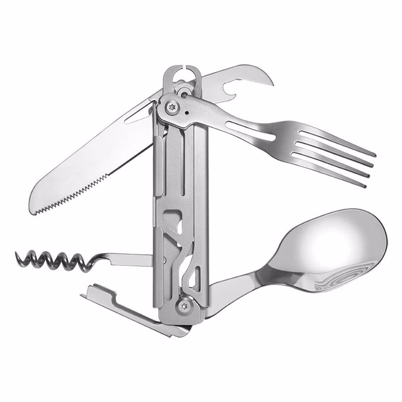 5 in 1 Detachable Camping Utensils Cutlery
