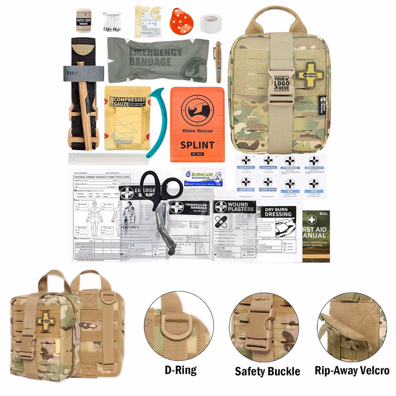 Car Home Travel Hiking Reusable Trauma First Aid Kit Molle Medical Pouch