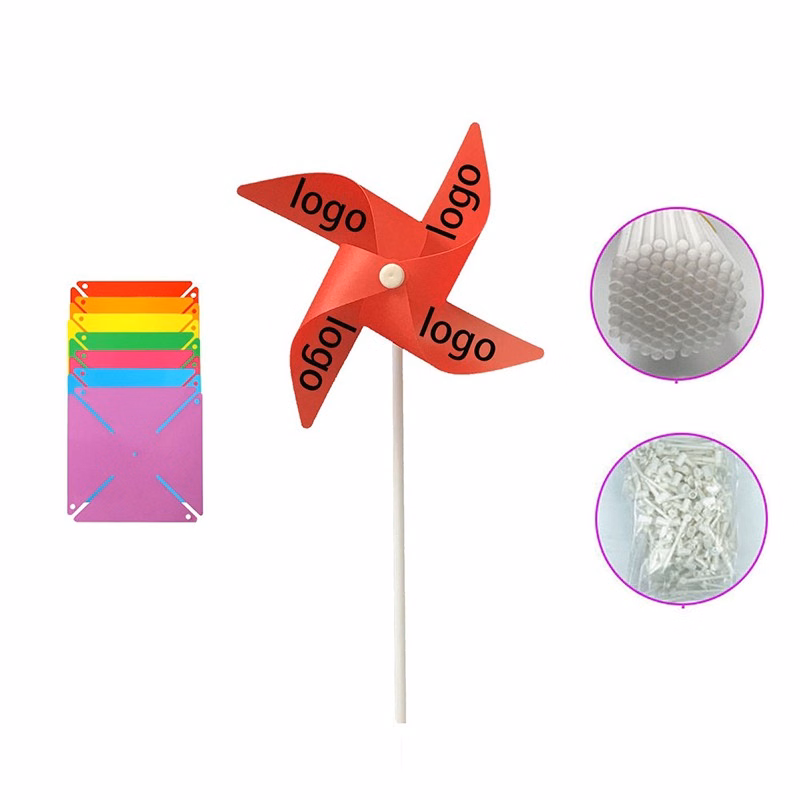 4 Leaves Plastic Promo Pinwheel With Stick