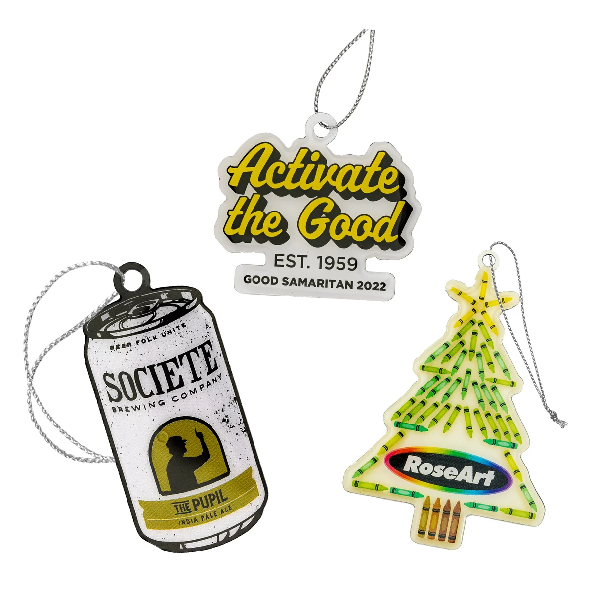 Custom Litho Holiday Ornament (2-1/2") 1