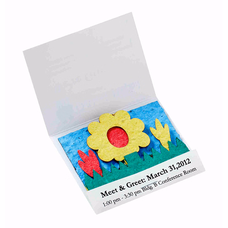 Wildflower Scene Seed Paper Matchbook