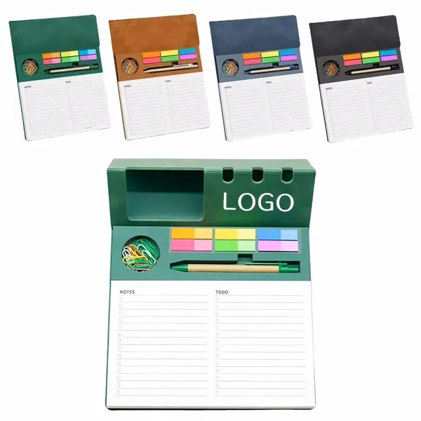 PU Leather Magnetic Notepad